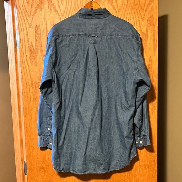 Men's Cardinal Denim Button-Down Shirt - Picture 12 of 13